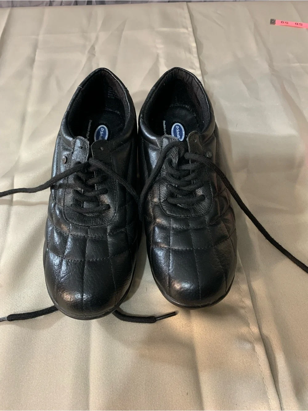 Dr. Scholl's Men's Black Quilted Lace-Up Athletic Shoes b1/16